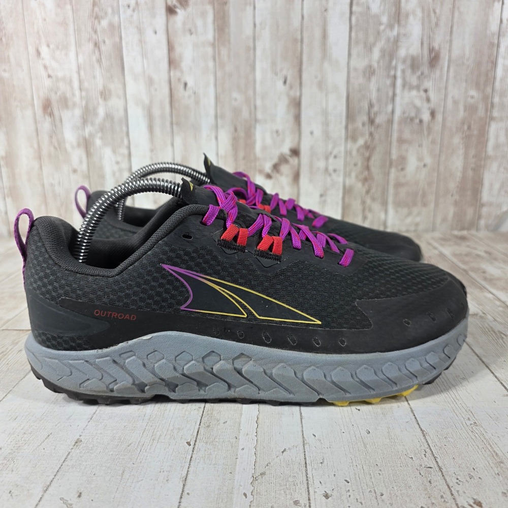 Altra Outroad Womens Trail Running Shoes Black Purple AL0A7R72241 Size 10